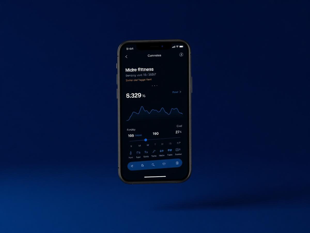 Pulse fitness tracking mobile app screens